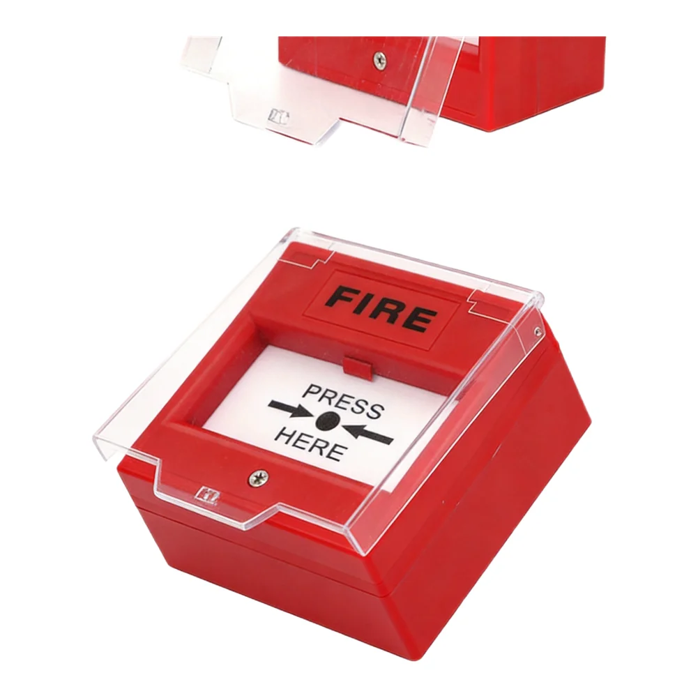 Clear Plastic Hinged Fire Alarm Call Point Cover for Menvier Gent KAC Fulleon Manual Break Glass Units 5 Pack Clear