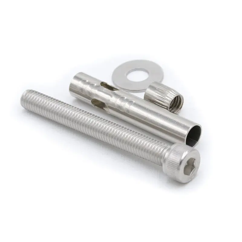 Peijian M6 M8 M10 M12 304 Stainless Steel Hexagon Hex Socket Built-in Expansion Screws Implosion Expansion Concrete Anchor Bolt