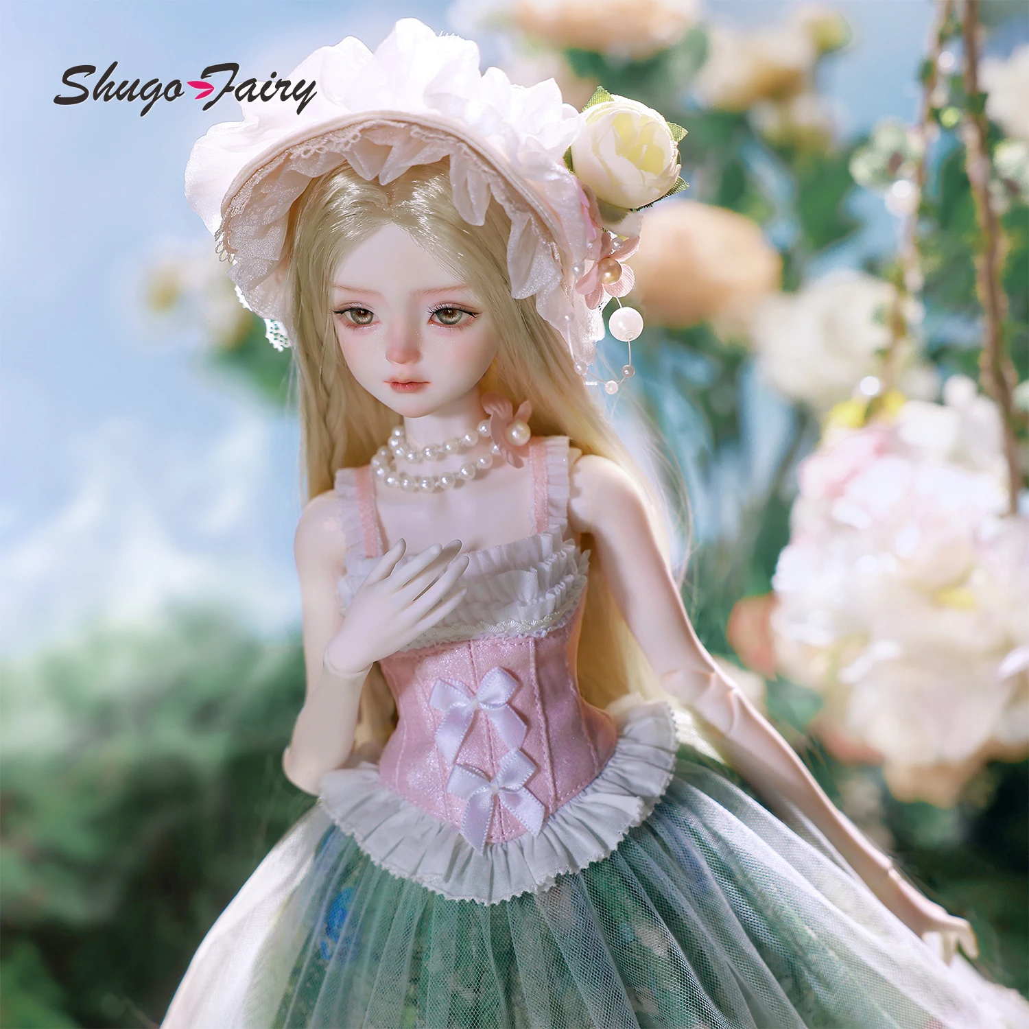 Belinda B BJD Puppe 1/4 Komplettset – Impressionist Monet Ölgemälde Mädchen Pastoraler Stil Komplettset Option Shugafairy