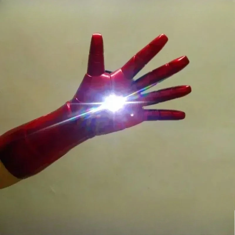42cm 1/1 着用可能なアイアンマンLEDライトアームグローブ コスプレ小道具 フィギュア モデル玩具 コスチューム小道具 パーティー アニメ ステージショー 小道具