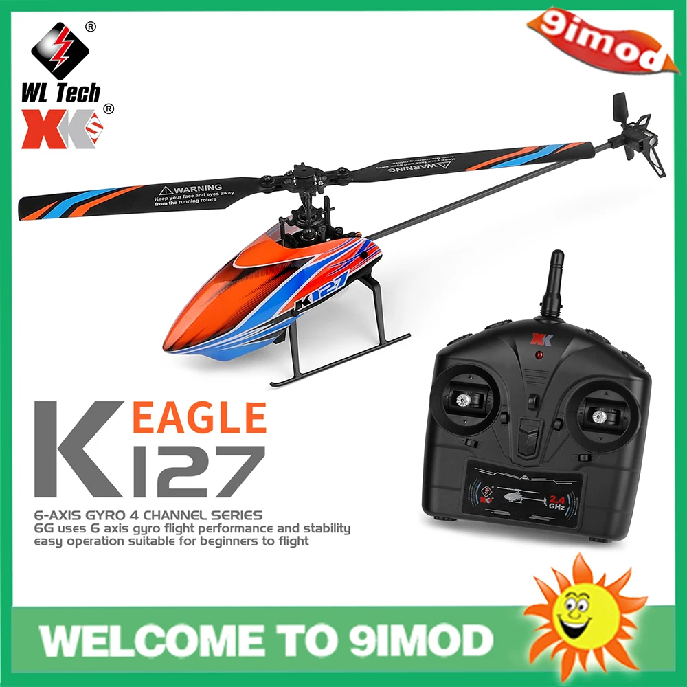 WLtoys K127 2.4G 4CH 6-Aixs Gyro Fixed Height Mini RC Helicopter RTF Kids Gift V911S