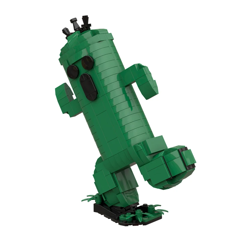 Moc Cactus Monster Building Blocks Game Mascot Action Figures Plants Bricks Model Assembled Toys Birthday Gifts