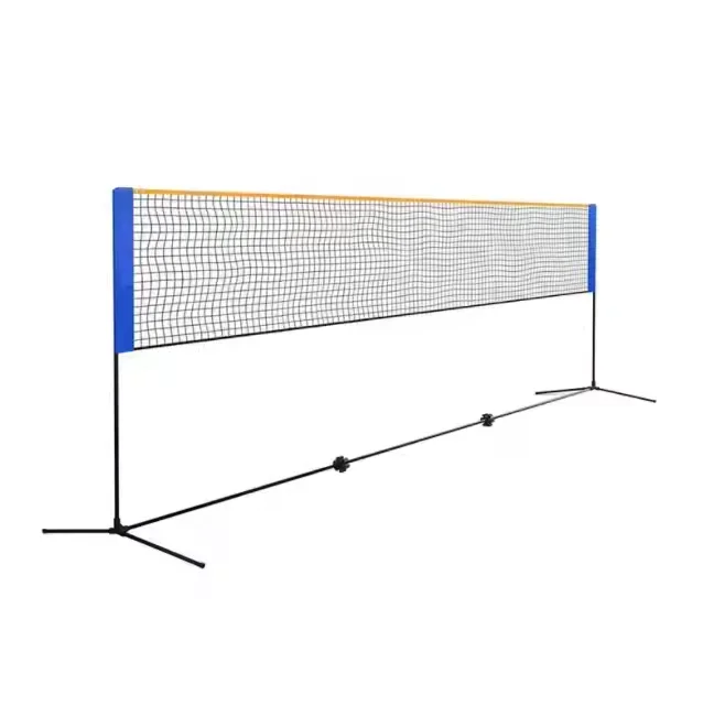 2026 Portable Adjustable Badminton Net Set Multi-functional Volleyball Net Support Extended Net With Folding Steel Pipe