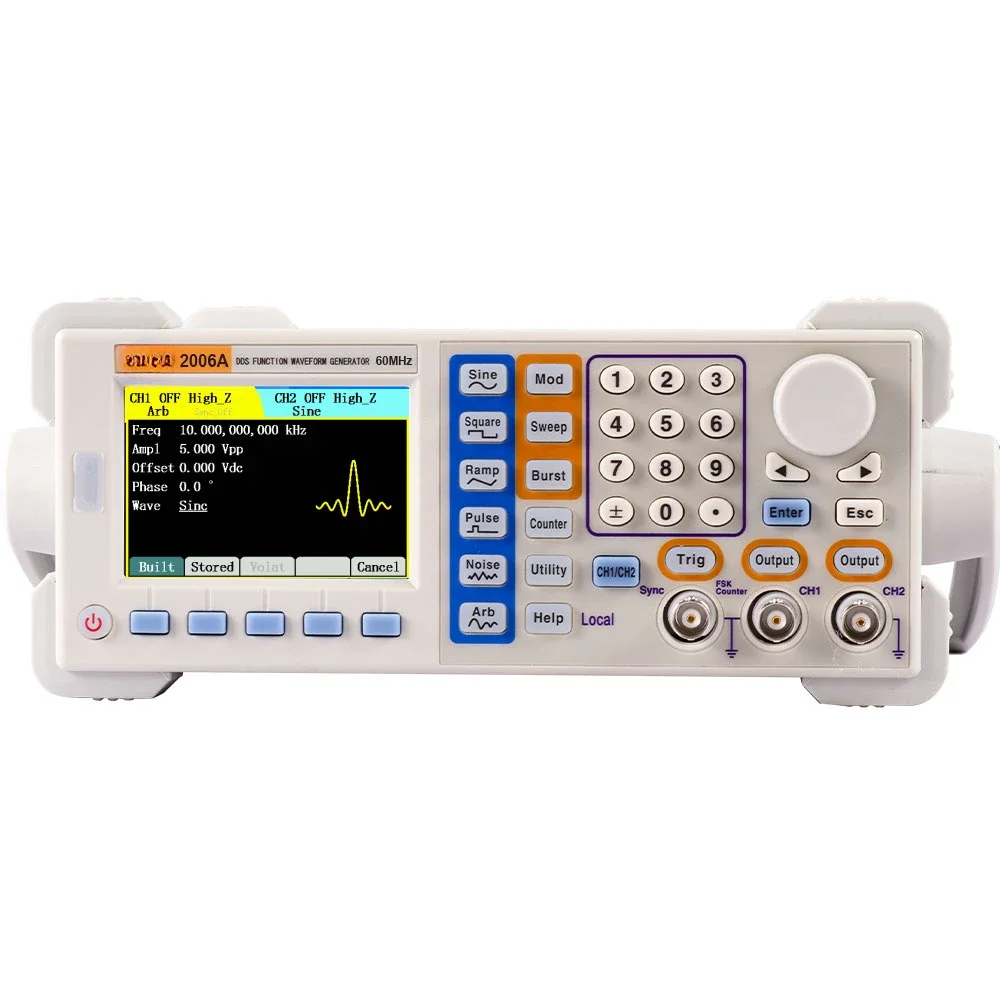 DDS Dual/2-CH Digital Programmable Function Signal Generator 60MHz 40MHz 25MHz Frequency Meter Arbitrary Waveform Generator