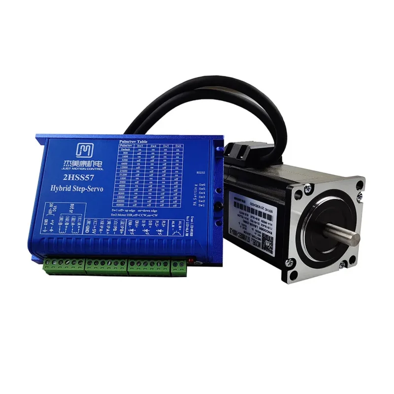 طقم CNC 2N.M محرك سيرفو هجين 2HSS57 57J1880EC-1000 جهد إدخال بحلقة مغلقة DC24-48V