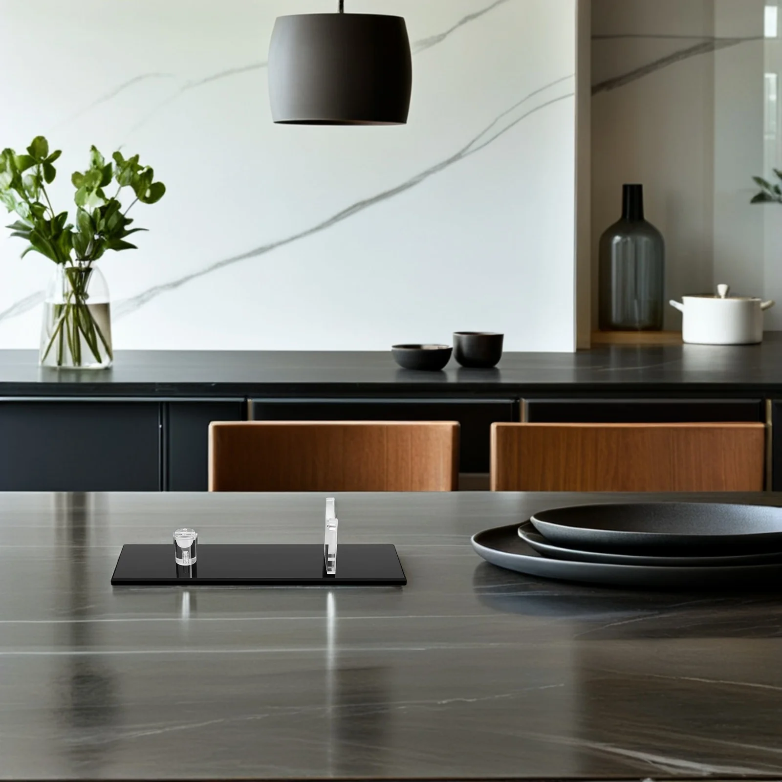 Cutter Display Rack Transparent Acrylic Holder Sturdy Storage Stand for Home Kitchen Easy Access Cutter Organizer Displaying