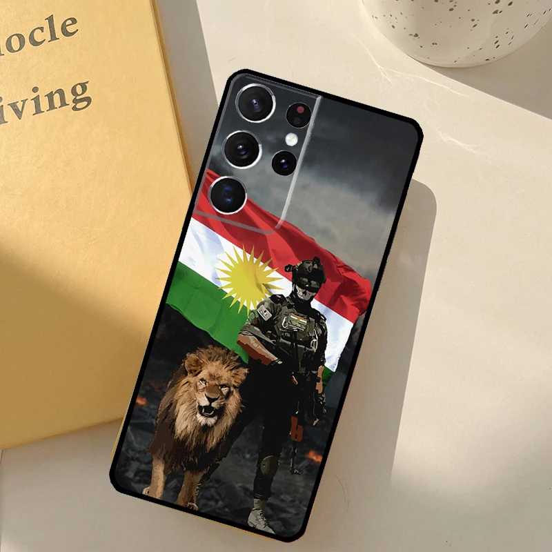 Kurdistan Flag Case For Samsung Galaxy S23 S22 Ultra S20 FE S8 S9 S10 Plus Note 10 20 S21 Ultra Back Cover