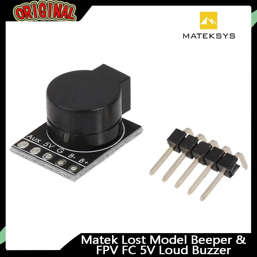 

MATEKSYS Lost Model Beeper | 5V Loud Buzzer with Built-in MCU | for FPV Drone, Multicopters & RC Quadcopter