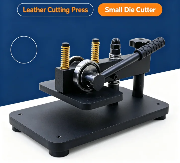 Small Swing Arm Manual Die Cutting Press Leather Cutter Die Mold Stamping Hand Clicker For Leather Fabric Sample Cutting Job