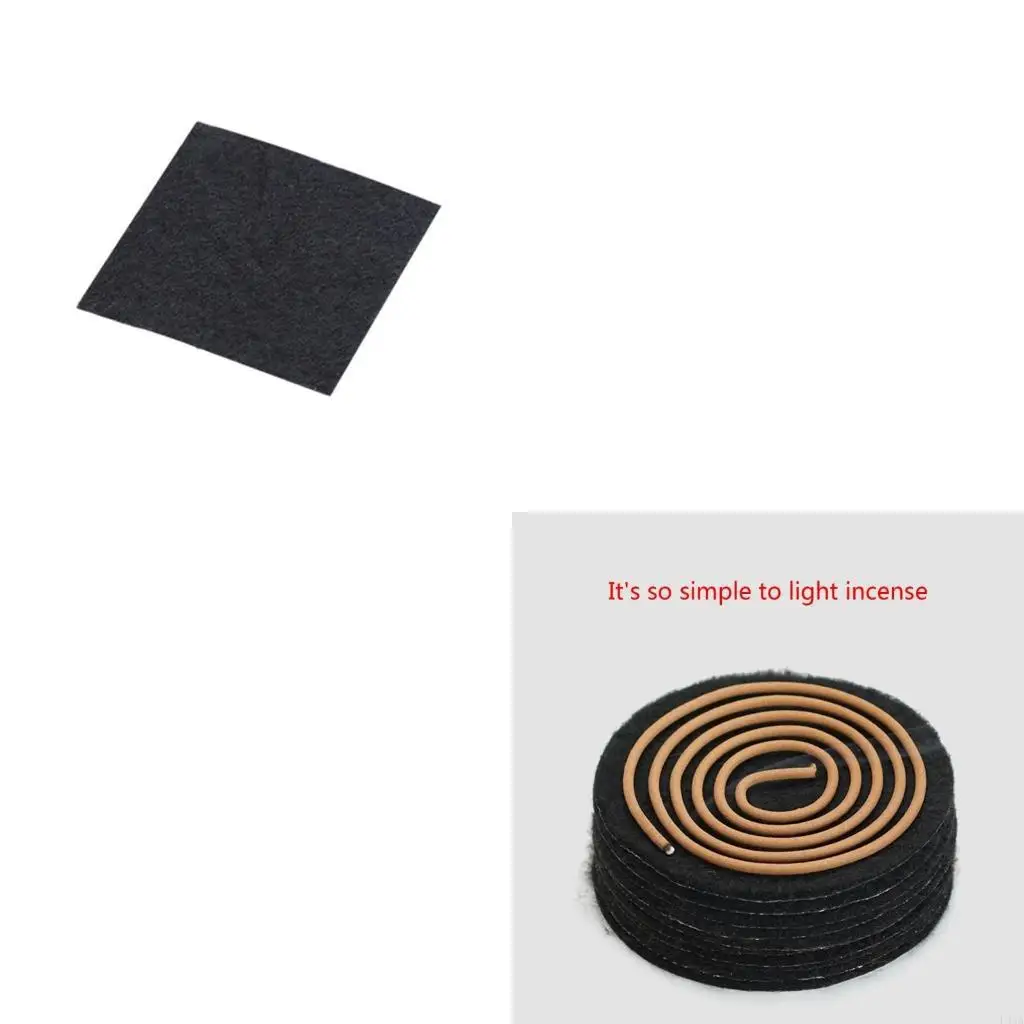 L43A 10pcs/bag Incense Fireproof Mat Lighting Thinking Ornament Household