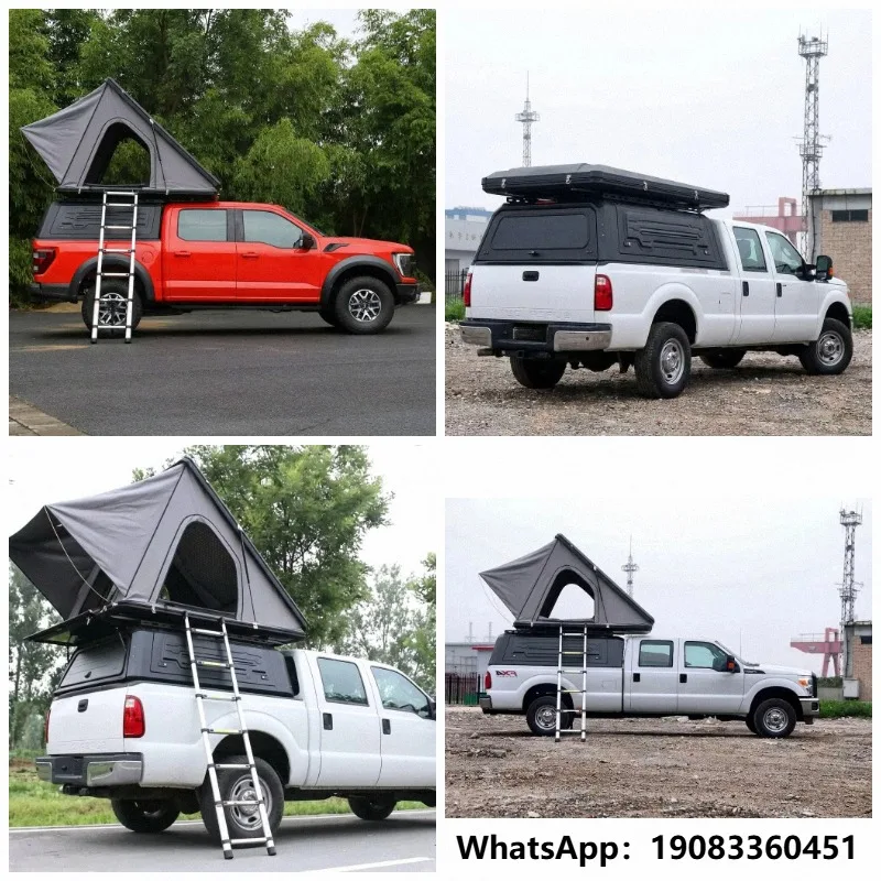 Manual Folding Waterproof Locking Pickup Truck Bed-mounted Rooftop Tent with Universal Fit