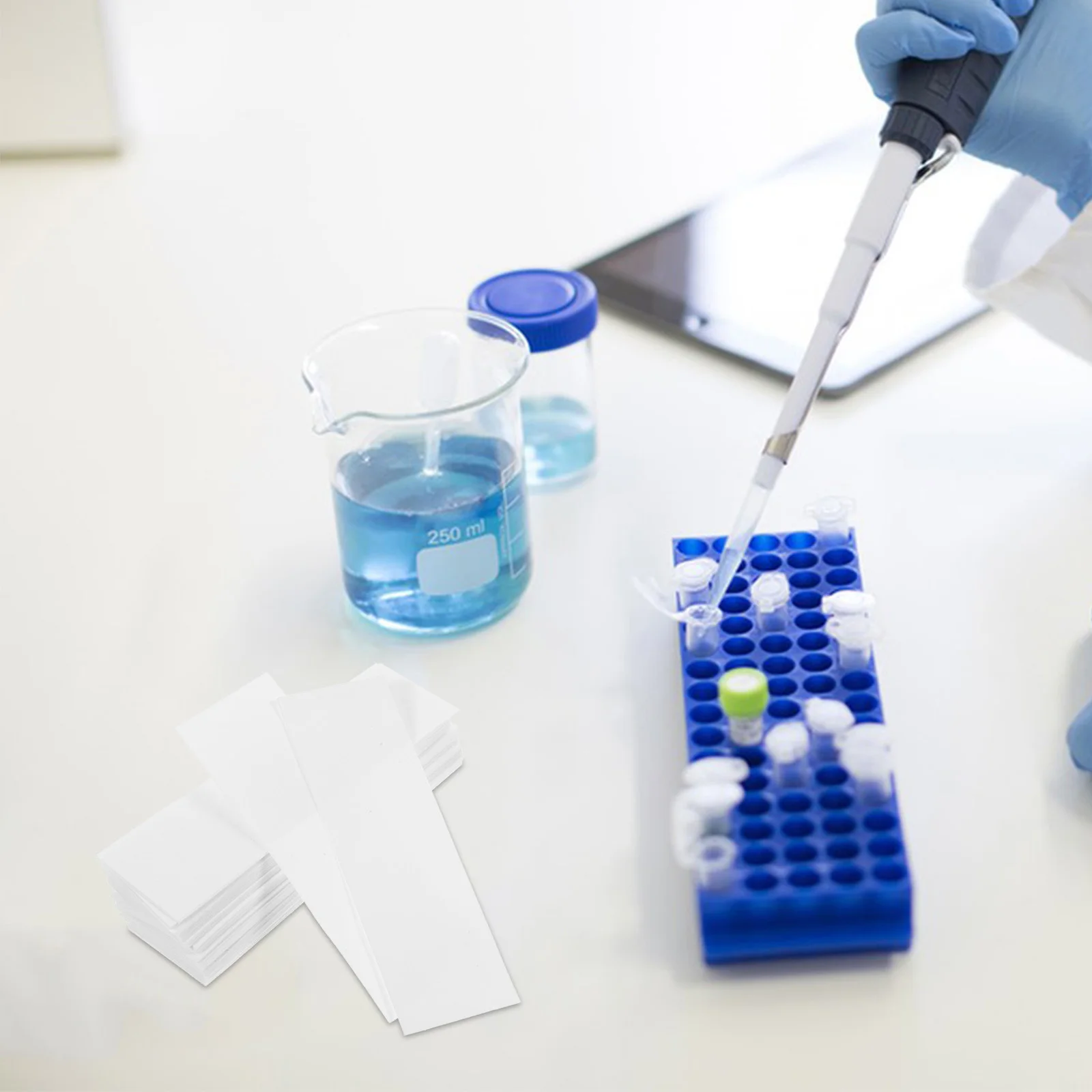 

1Set 500 Pieces Chemistry Filter Paper Sheet Absorbent Lab Paper Strips for Biological Experiments Scientific Dust Removal Tools