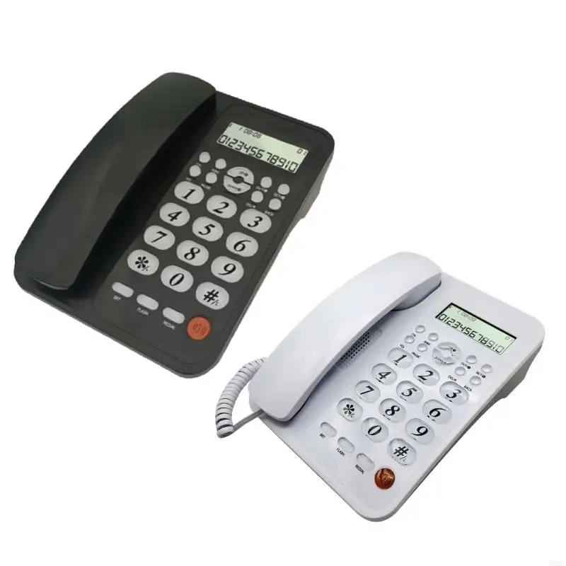 Corded Landline Phone Big Button Household Emegency Hotel Business Desktop K92C