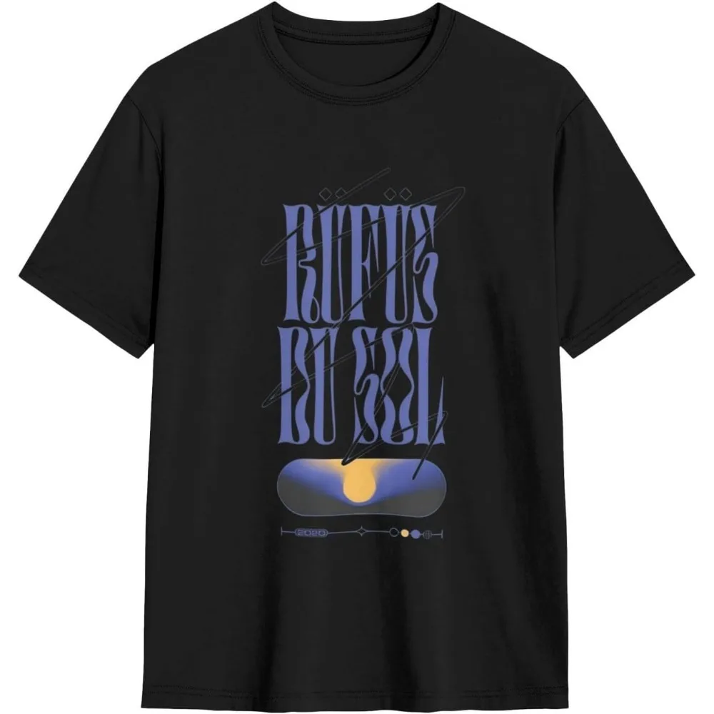 

Rufus du Sol Merch Tour 2025 TShirt Unisex Vintage 90s T-Shirt Streewear Men Woman Short Sleeve TShirt Tops y2k Top t shirt
