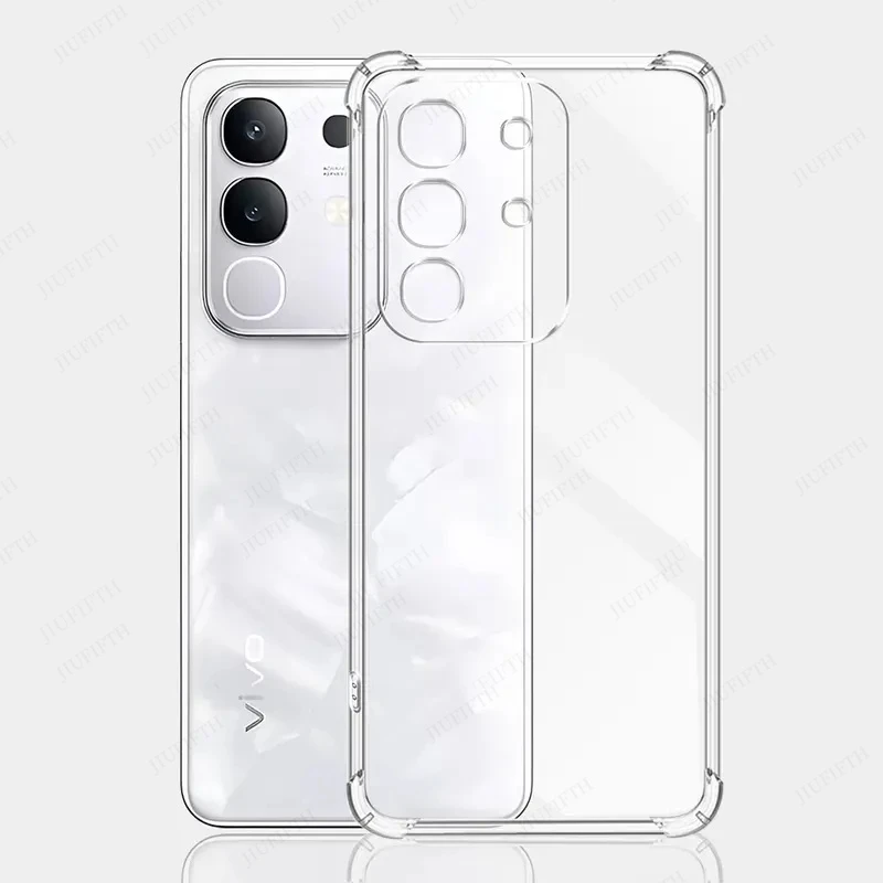 Coque para vivo y29 4g 5g caso claro silicone macio caso de telefone para vivo y04 y29s funda transparente à prova de choque airbag tpu capa