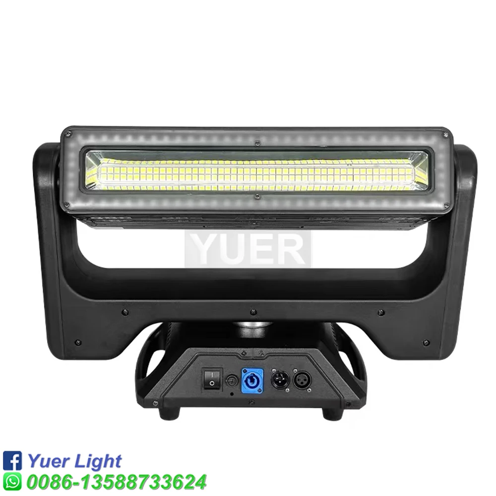 NEW XY rotates indefinitely Double Sides LED Moving Head wash and Strobe Wash Light +5X60W RGBW LED Beam dj Disco Stage Light