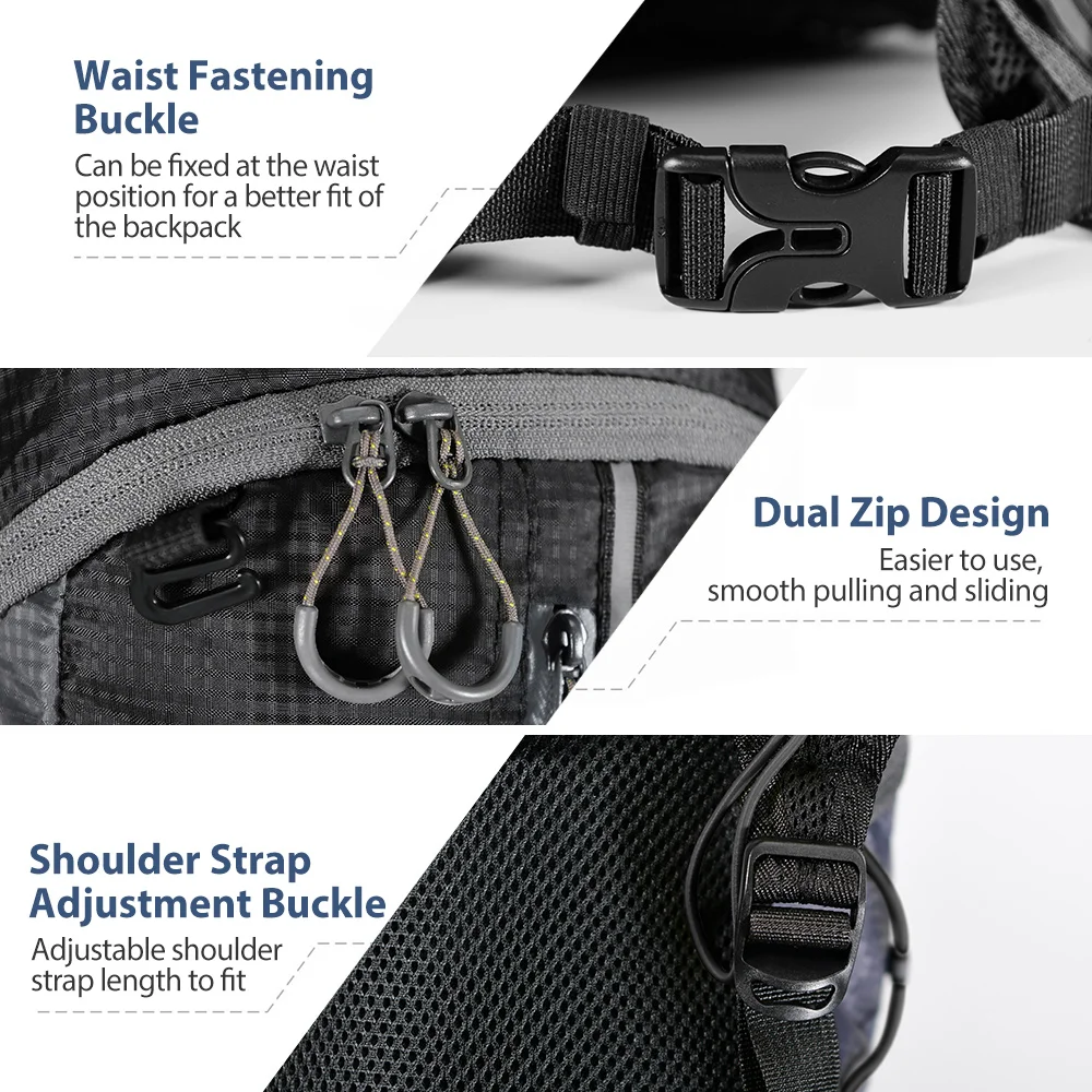 NEWBOLER Outdoor Wasserabweisende Sporttasche Radfahren Trinkrucksack Reisen Wandern Klettern MTB Rennrad Rucksack – Detail 14