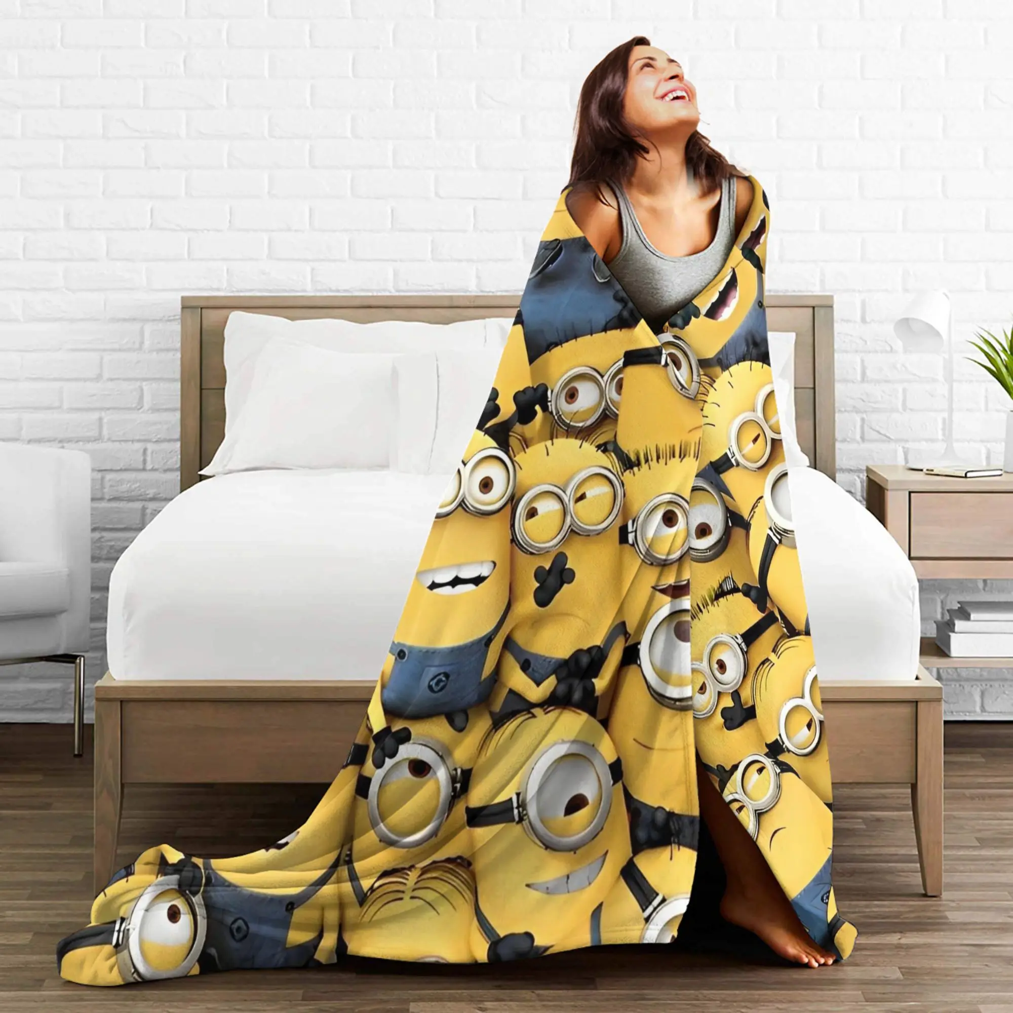 كيفن ديف البطانيات الكرتون الرسوم المتحركة الفانيلا رهيبة الدافئة رمي بطانية ل أريكة تتحول لسرير الخريف/الشتاء #1