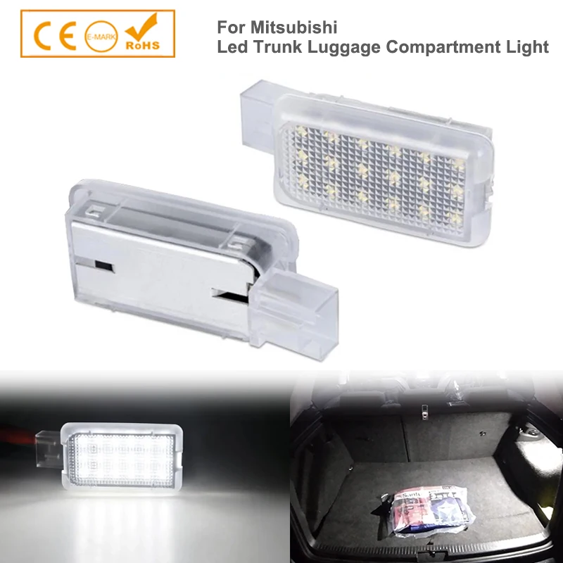 

2Pcs 6000k NEW White Canbus LED Trunk Luggage Comparment Light For Mitsubishi ASX