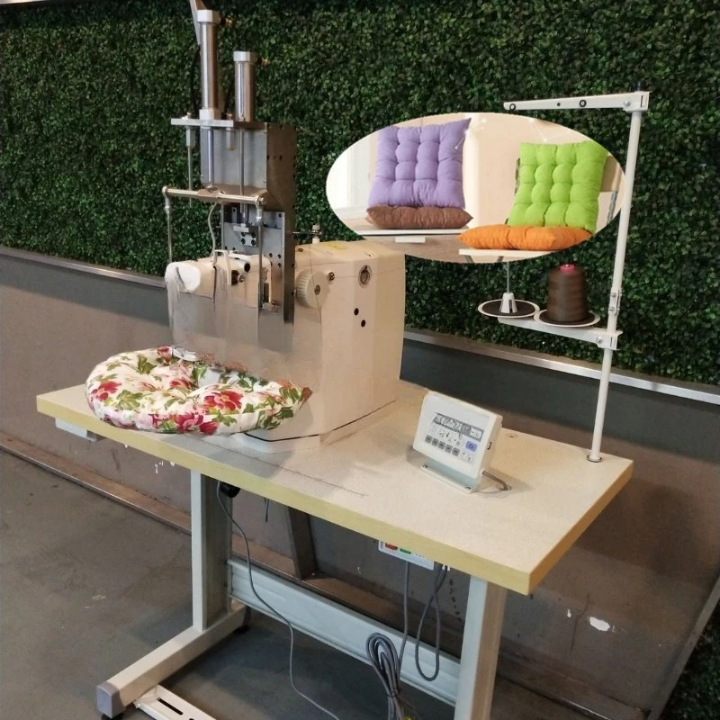 Seat cushion circling machine, round hole seat cushion machine, throw pillow fixed-point sewing machine
