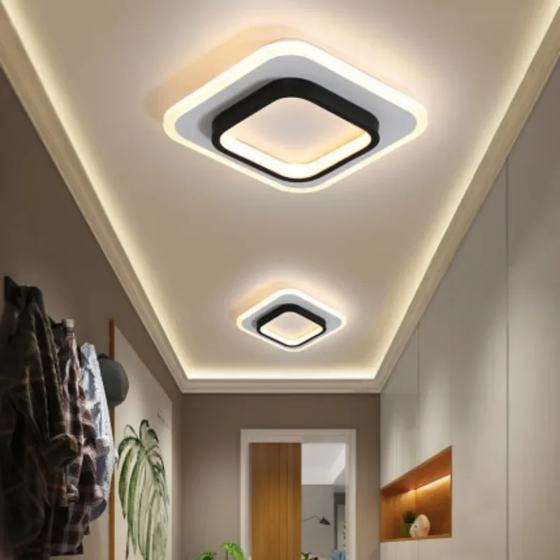 

Led Ceiling Lights Staircase Creative Hallway Modern Light Crystal Porch Balcony Bedroom Living Room Decor Ceiling Lamp for Home