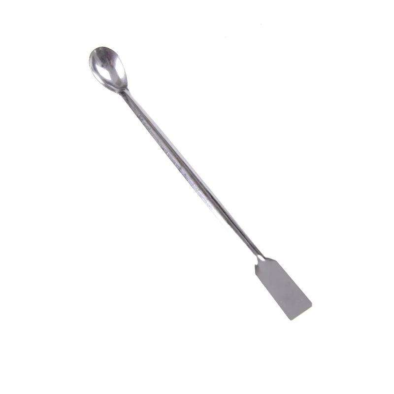 Colher de medicina de aço inoxidável com alça longa e colher para escavar melancia, colher de cozinha longa de 200 mm