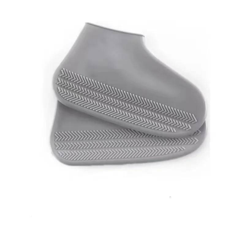 Stretchable Silicone Shoe Covers 2Pcs Waterproof Non-Slip Rain Protectors for Men&Women,Fit Most Shoes,Reusable Wet Weather Gear