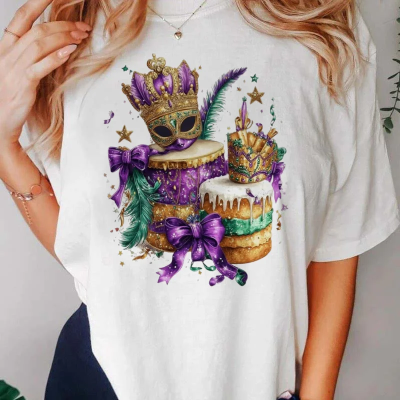 Ladies' Short Sleeved Cute Style Trendy 90s Top T-Shirt Printed Clothing Fashionable and Versatile Women's Pattern Summer T-Shir