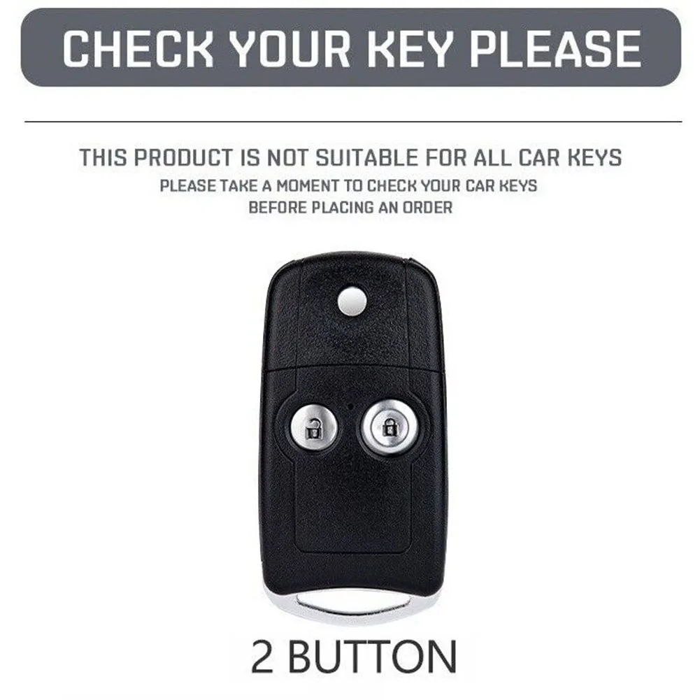 Remote Key Cover for Honda For Civic For Accord For Jazz For CRV HRV CRZ Built for 2 Button Flip Key Dimensions