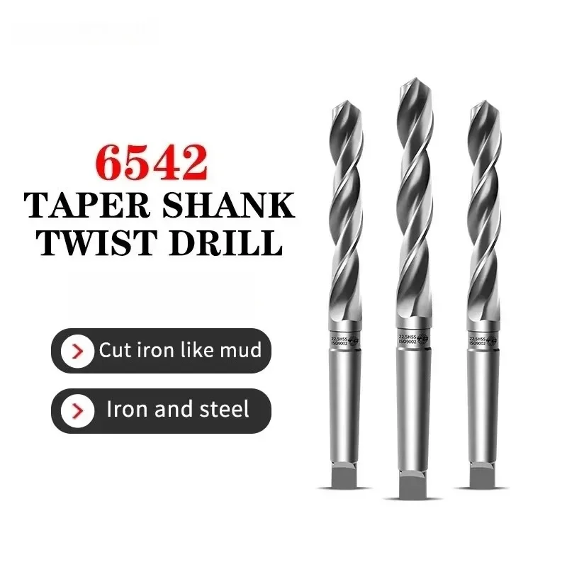 

Спиральное сверло из высокоскоростной стали TG с коническим хвостовиком 6542, кобальтом для нержавеющей стали, конусом Морзе 6-76 мм