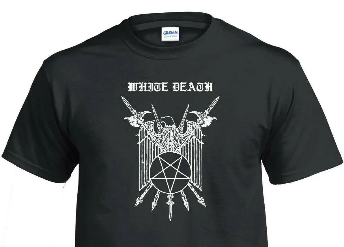 White Death T Shirt black metal