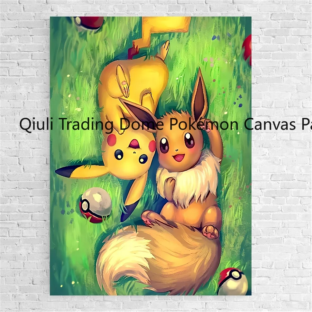 Anime Leinwand Gemälde Pokemon Pikachu Charizard Zimmer nach Hause HD-Druck Kunstdrucke Wand dekoration Comics Bilder Kinder Geschenke