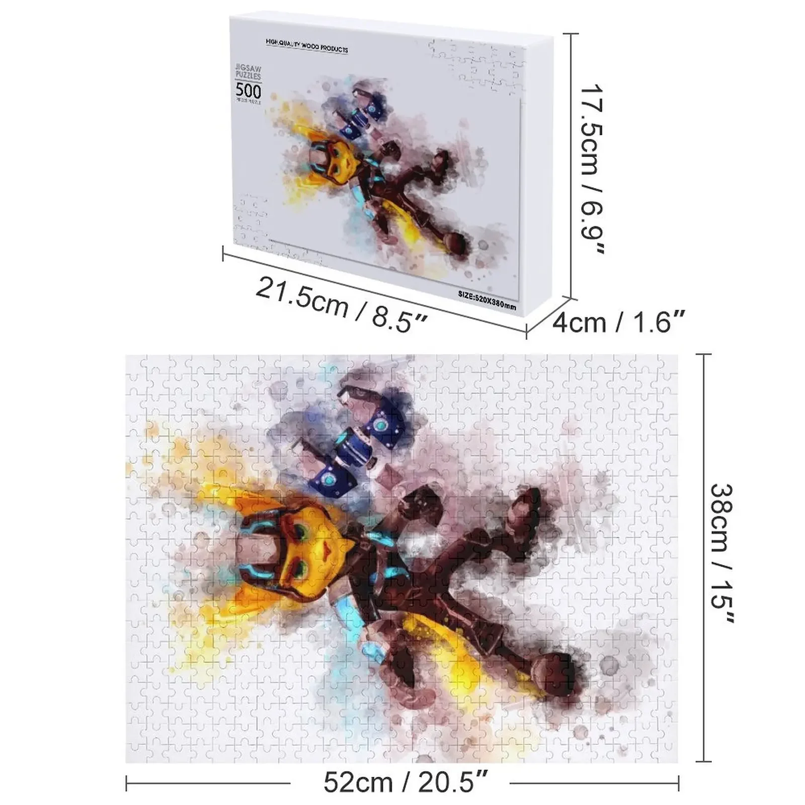 Ratchet *watercolor* Jigsaw Puzzle Personalized Photo Gift Personalized Adult Wooden Customized Picture Puzzle