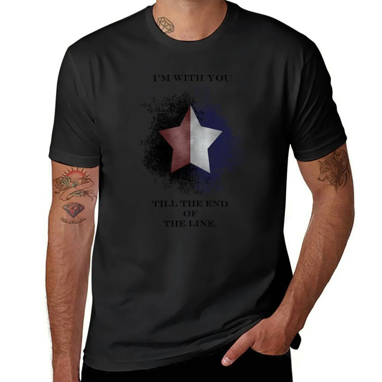 I'm with you till the end of the line T-Shirt sports fans sublime aesthetic clothes customizeds mens clothing