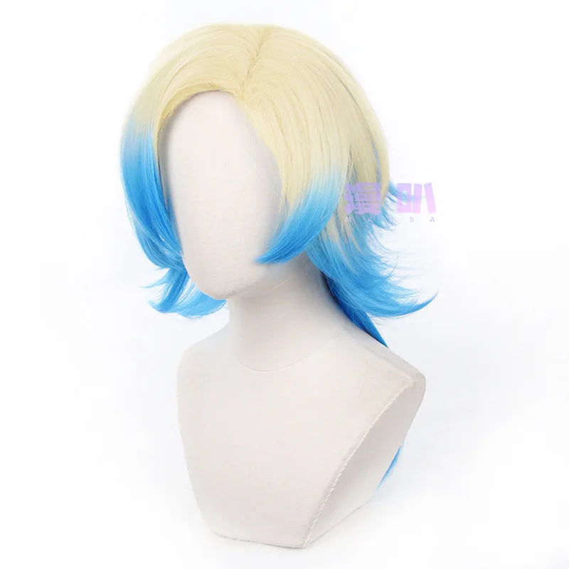Personaggi anime Gioca Blue Lock Cosplay Reo Mikage Cosplay Parrucca viola coda di cavallo