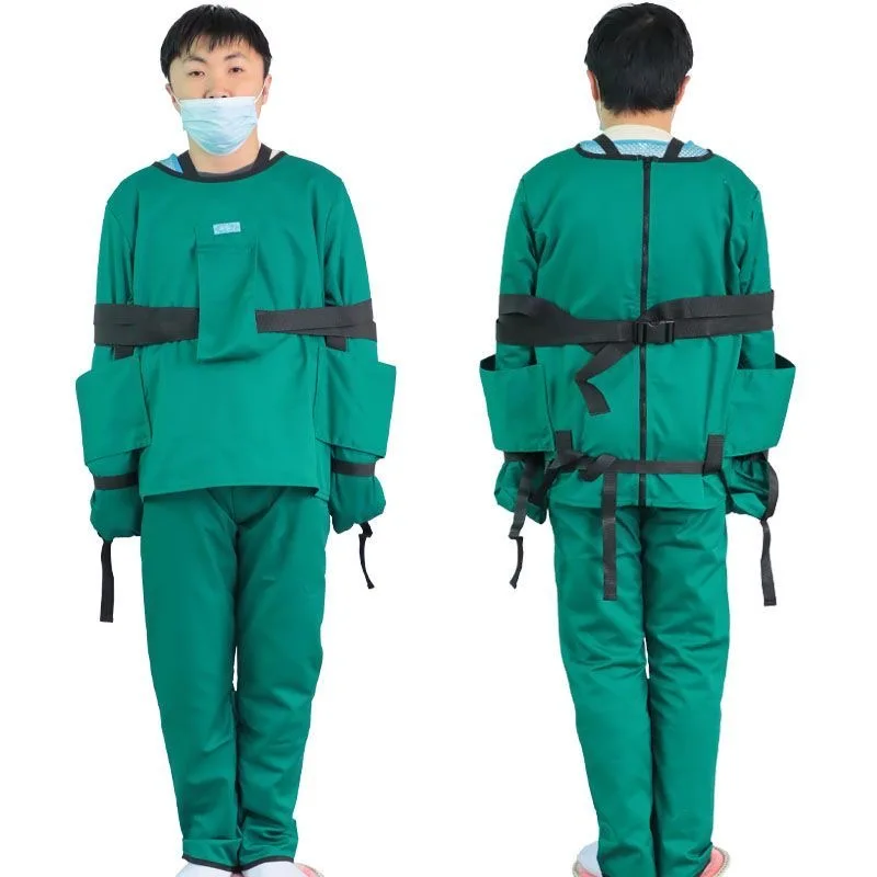 Manic Mental Patients Nursing Clothing Restlessness Hands Restraint Clothing Anti Scratch and Hitting Fixed Clothing Set