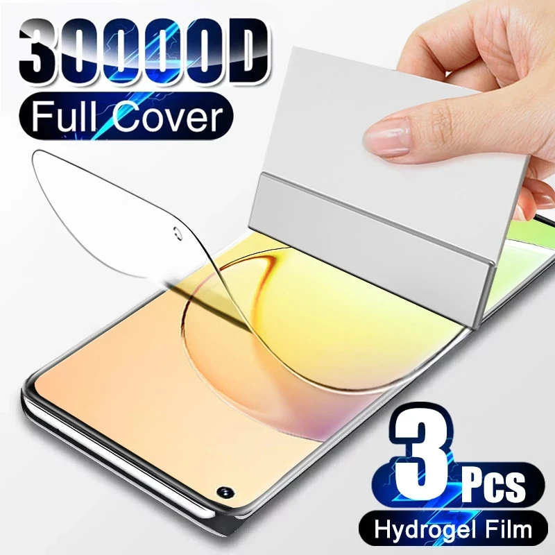 3PCS For Realme 10 8i 6S 7 6 8 9 Pro Plus Hydrogel Film Screen Protectors For Realme Narzo 30A 30 50 Pro 50i 50A Prime Not glass