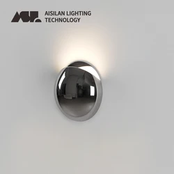 Aisilan-モダンなインテリアLEDウォールランプ,7W,寝室用照明,ナイトスタンド,階段の入り口