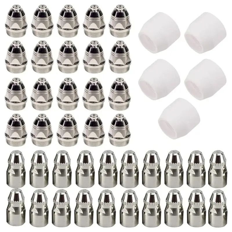 

45 Pieces P80 Plasma Electrode Tip Nozzle Plasma Consumable Fit P-80 Plasma Torch-[Qahk]