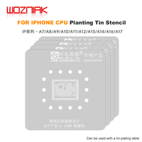 AMAOE Planting tin stencil FOR IPHONE CPU A7 A8 A9 A10 A11 A12 A13 A14 A15 A16 A17 IP-CPU Upper Lower Layer Plant Tin Steel Mesh