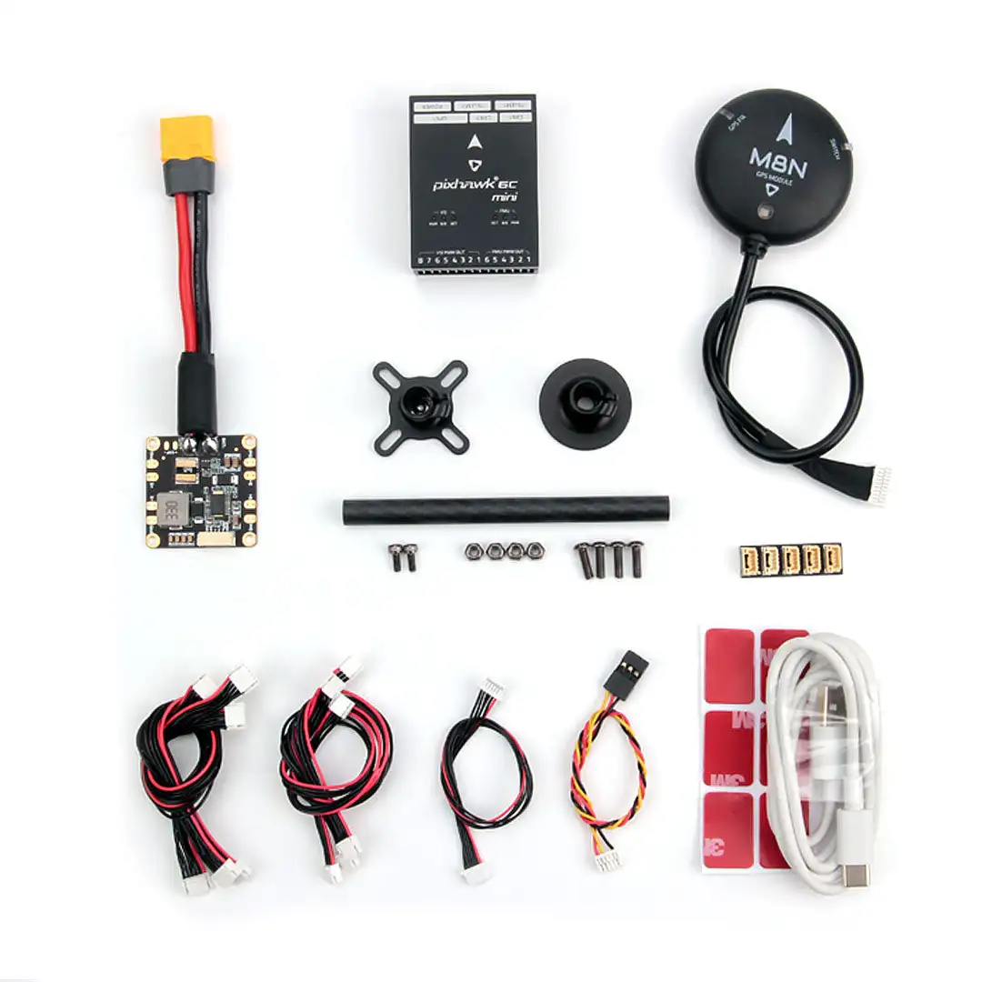 

HolyBro Pixhawk 6C Mini H743 Flight Controller with PM02 V3 12S / PM06 Power Module M9N / M10 GPS for RC Multirotor Airplane