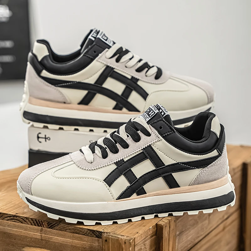 

New Men's Outdoor Sports Canvas Shoes – Lightweight & Comfortable Design with Thick Sole for Cushioning & Support. Ideal for Hik