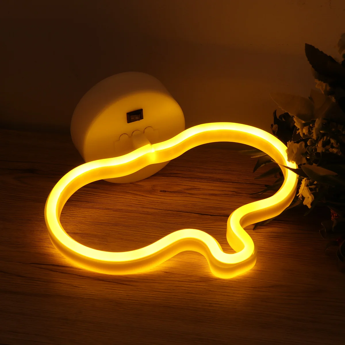 

Warm Yellow Pumpkin LED Night Light Decorative Lamp for Home Party Bedroom Cafe Lounge