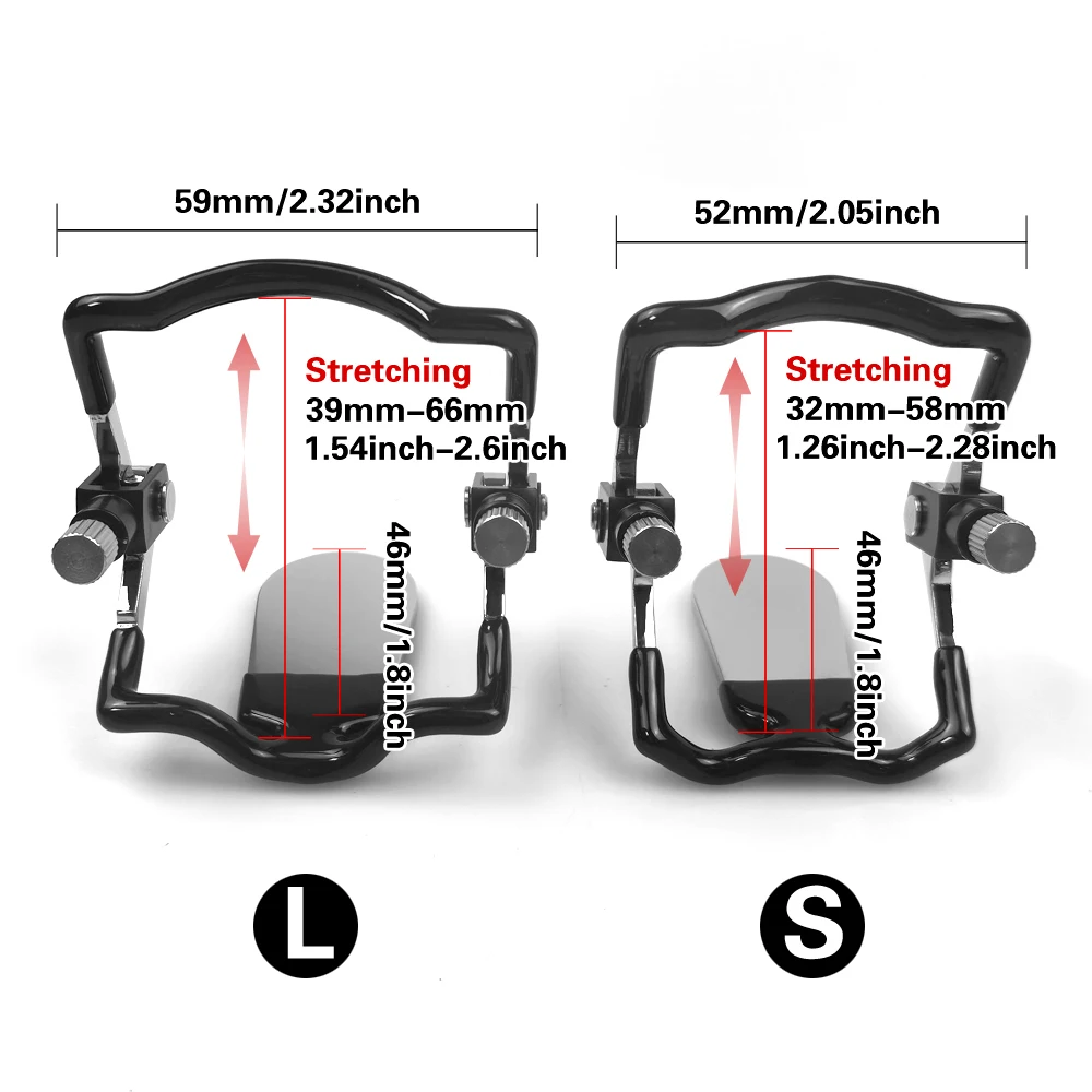 BDSM الفولاذ المقاوم للصدأ قابل للتعديل الفم المكونات ضبط النفس اللسان الكمامة الفم عبودية الرقيق الحلق العميق الكمامات الجنس لعب الكبار للأزواج