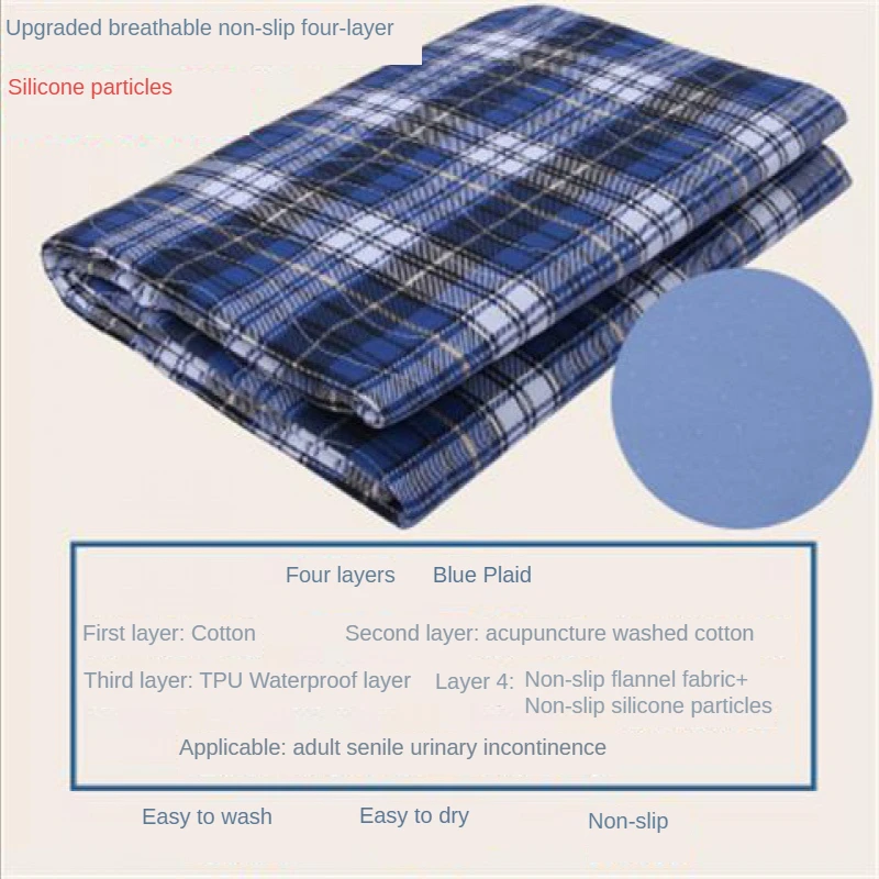 Waterproof Incontinence Pad for Children and Adults Washable Breathable Bed Wetting Protection for Elderly and Incontinence Care