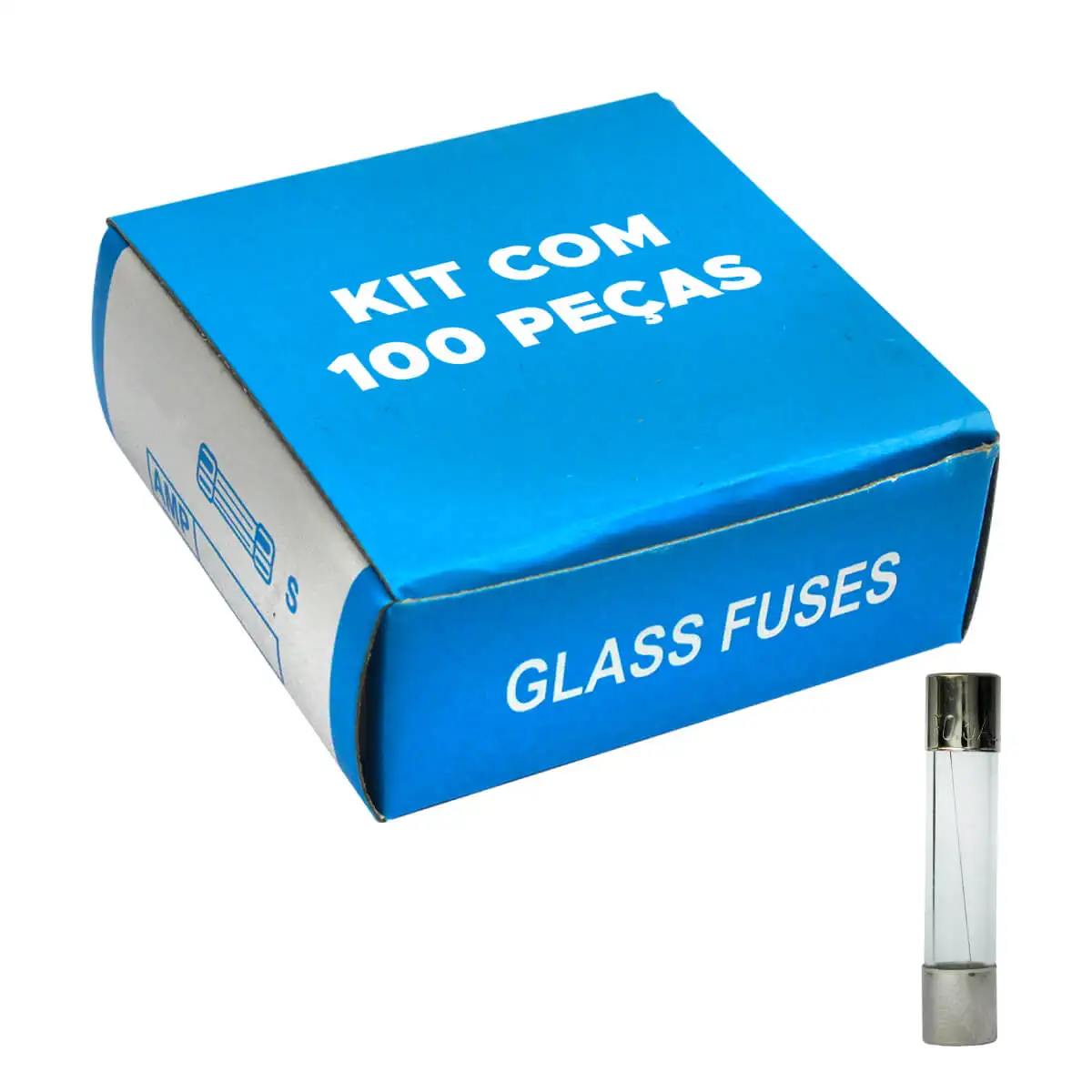 100x Glass Fuse 6x30 Large 500mA-Green