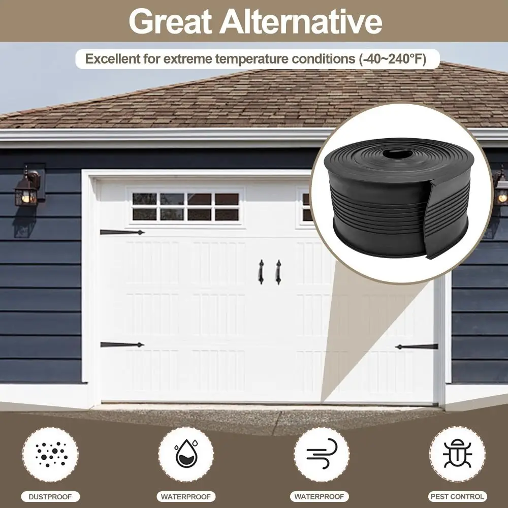 عالية الجودة U-شكل باب المرآب أسفل الختم ارتداء المقاومة غير تشوه الطقس تجريد 1/3/5 متر المطاط استبدال الختم