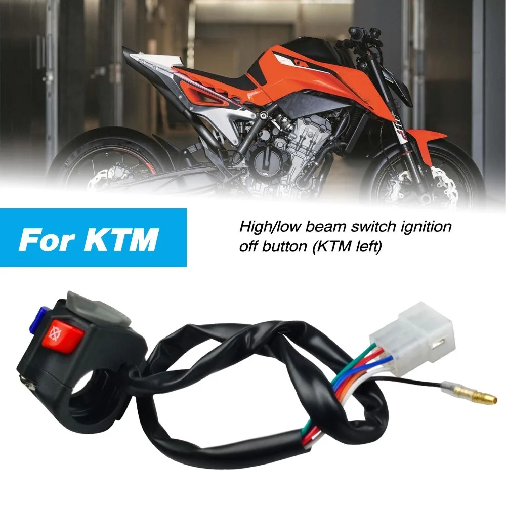 

Алюминиевый сплав, звуковой выключатель фар мотоцикла, левый и правый переключатель на руле мотоцикла для KTM EXC EXC-F 125-530