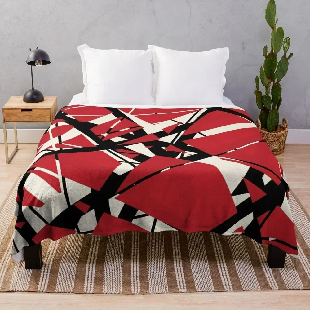 

EVH: authentic stripes design (red) Throw Blanket Elegant Warm Throw Blanket for Hotel Home