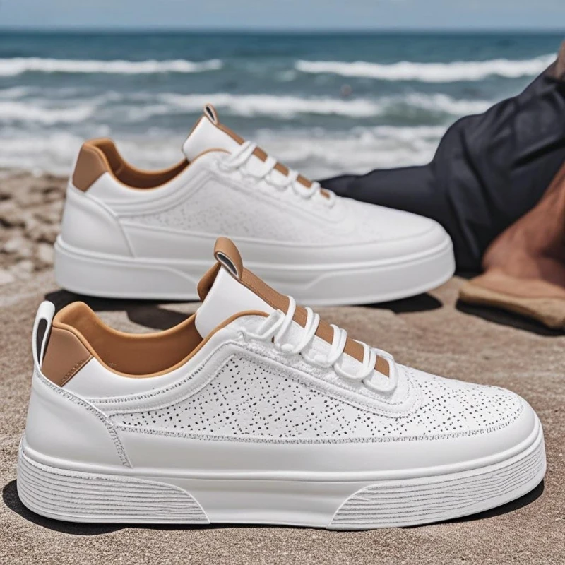 

Men's Outdoor Shoes Casual Sneakers Fashion White Running Shoe Breathable Men's Sneakers Light Walking Shoe Small White Shoes